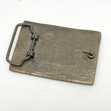 Vintage 70's Henry Ford Model T Automobile Brass Belt Buckle