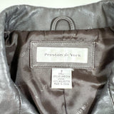 Vintage Y2K Preston & York Brown Leather Jacket