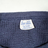 Vintage 80’s John Henry Navy Thermal Waffle Knit Shirt