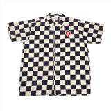 Vintage 60's Firestone Checkered Flag Lion Uniform Shirt