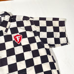 Vintage 60's Firestone Checkered Flag Lion Uniform Shirt