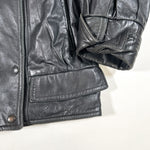 Vintage 90's Ann Taylor USA Made Black Leather Jacket