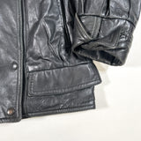 Vintage 90's Ann Taylor USA Made Black Leather Jacket