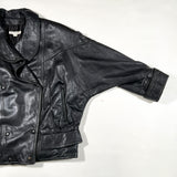 Vintage 90's Ann Taylor USA Made Black Leather Jacket