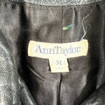 Vintage 90's Ann Taylor USA Made Black Leather Jacket