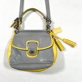 Modern 2013 Coach Legacy Archival Two-Tone Willis Leather Crossbody Purse
