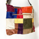 Vintage 90's Patchwork Shoulder Bag Purse