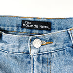 Vintage 90's No Boundaries Embroidered with Crochet Trim Denim Shorts