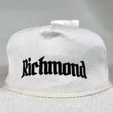 Vintage 90's CobbleStore Richmond USA Made White Rope Hat