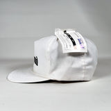 Vintage 90's CobbleStore Richmond USA Made White Rope Hat