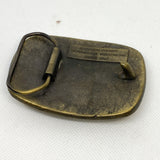 Vintage 90's Hogg & Davis “H‑135” Solid Brass Cable Trailer Belt Buckle