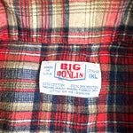 Vintage 80's Big Donlin Plaid Flannel Button Up Shirt