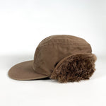 Vintage 90's UPS Fur Lined Winter Delivery Driver Hat