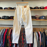 Vintage 1996 Levis 551 White Jeans