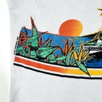 Vintage 1987 Maui Kaanapali Sunset Sailboats T-Shirt