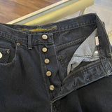 Vintage 90's Marithe Francois Girbaud Button-Fly Black Jeans