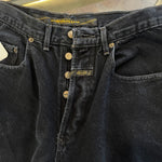 Vintage 90's Marithe Francois Girbaud Button-Fly Black Jeans