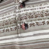 Vintage 90’s Raw Rags USA Made Striped Knit Polo Shirt