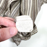 Vintage 90’s Raw Rags USA Made Striped Knit Polo Shirt