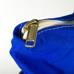Vintage Y2K LL Bean Blue Straps Zip Top Boat and Tote Bag