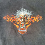 Modern 2007 Harley-Davidson Evil Clown Flames Graphic T-Shirt