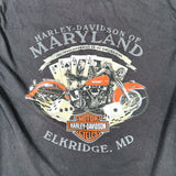 Modern 2007 Harley-Davidson Evil Clown Flames Graphic T-Shirt