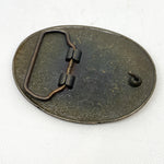 Vintage 80's Brass Semi Truck "Handle" Belt Buckle