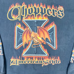 Vintage Y2K Choppers Dragon Flames Long Sleeve Biker T-Shirt