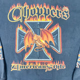 Vintage Y2K Choppers Dragon Flames Long Sleeve Biker T-Shirt
