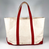 Vintage Y2K LL Bean Red Straps Boat and Tote Bag