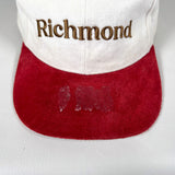 Vintage 90's CobbleStore Richmond White & Red Suede Brim Hat