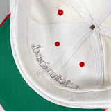 Vintage 90's CobbleStore Richmond White & Red Suede Brim Hat