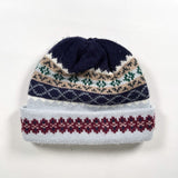 Vintage 90's Fair Isle Knit Winter Hat Beanie