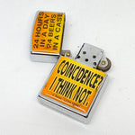 Vintage Y2K Kalan Beer Joke “24 Hours / 24 Beers” Novelty Flip-Top Lighter