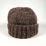 Vintage 90's Wool Hand Knit Thick Cuff Beanie