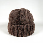 Vintage 90's Wool Hand Knit Thick Cuff Beanie