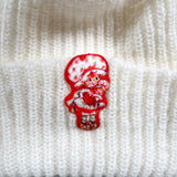 Vintage 1981 Strawberry Shortcake Knit Pink Pom Beanie