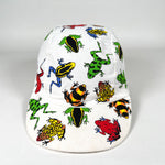 Vintage 90's Dan Gilbert Frog AOP Print Cycling Hat