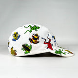 Vintage 90's Dan Gilbert Frog AOP Print Cycling Hat
