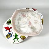 Vintage 90's Dan Gilbert Frog AOP Print Cycling Hat
