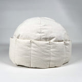 Vintage 90's L.L. Bean Goose Down Puffer Hat Off-White Beanie