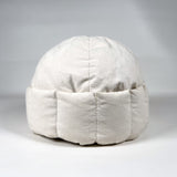 Vintage 90's L.L. Bean Goose Down Puffer Hat Off-White Beanie