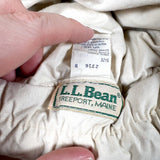 Vintage 90's L.L. Bean Goose Down Puffer Hat Off-White Beanie
