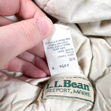 Vintage 90's L.L. Bean Goose Down Puffer Hat Off-White Beanie