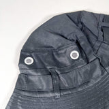 Vintage 90's Paris Black Cotton Outdoor Bucket Hat