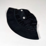Vintage 90's Paris Black Cotton Outdoor Bucket Hat