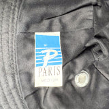 Vintage 90's Paris Black Cotton Outdoor Bucket Hat