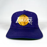 Vintage 90’s Los Angeles Lakers Plain Logo Purple NBA Snapback Hat