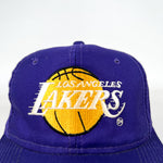 Vintage 90’s Los Angeles Lakers Plain Logo Purple NBA Snapback Hat