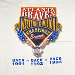 Vintage 1993 Atlanta Braves Champions T-Shirt